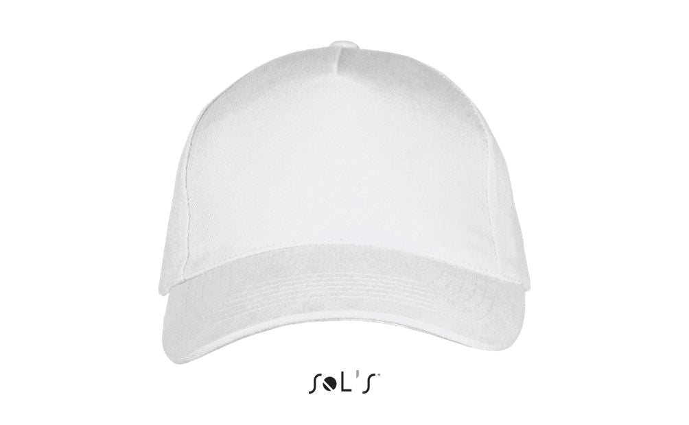 Long Beach 5 Panel Cap in Farbe White
