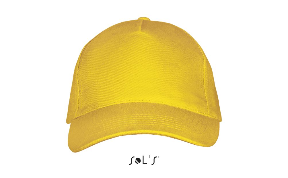Long Beach 5 Panel Cap in Farbe Gold