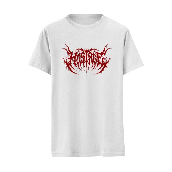 T-Shirt Deathmetal Logo weiß