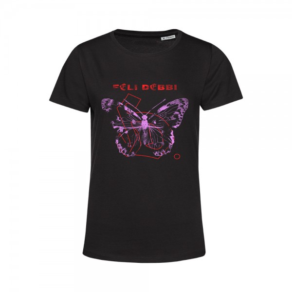 T-Shirt (w) Butterfly schwarz