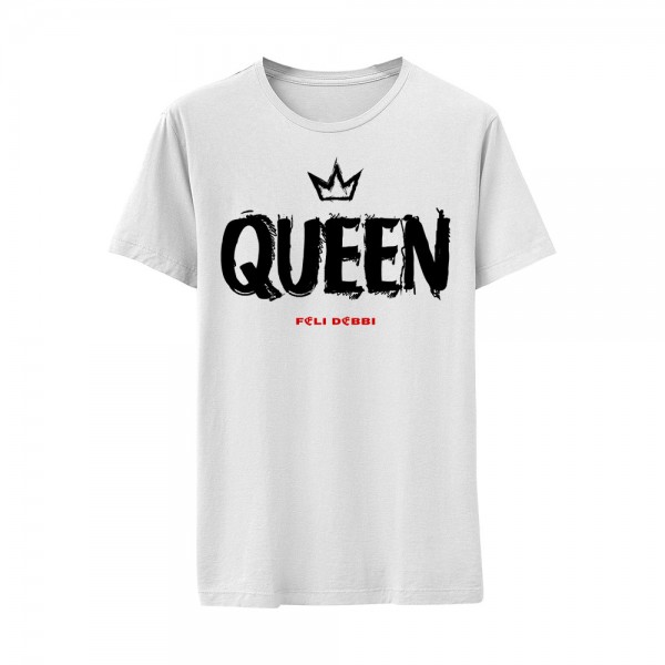 T-Shirt Queen weiß