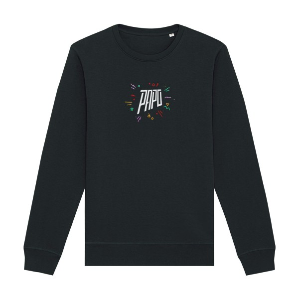 Sweatshirt Papo Logo Stick schwarz